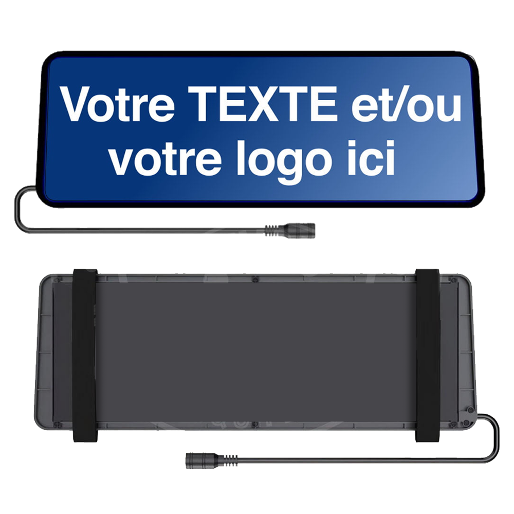 Clip pare-soleil lumineux Personnalisable