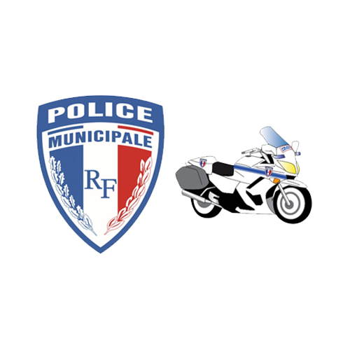 Sérigraphie Police municipale pour 2 roues