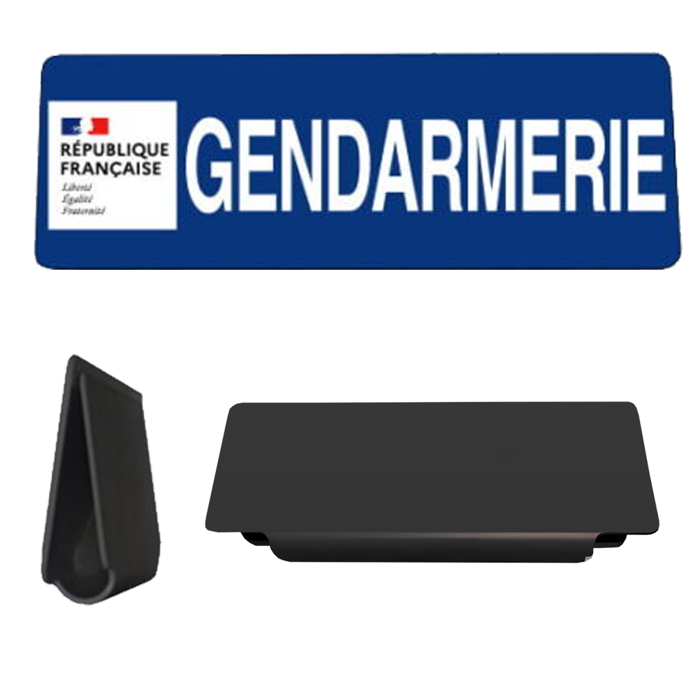 Clip Pare-Soleil rétro-réfléchissant Gendarmerie avec logo Marianne