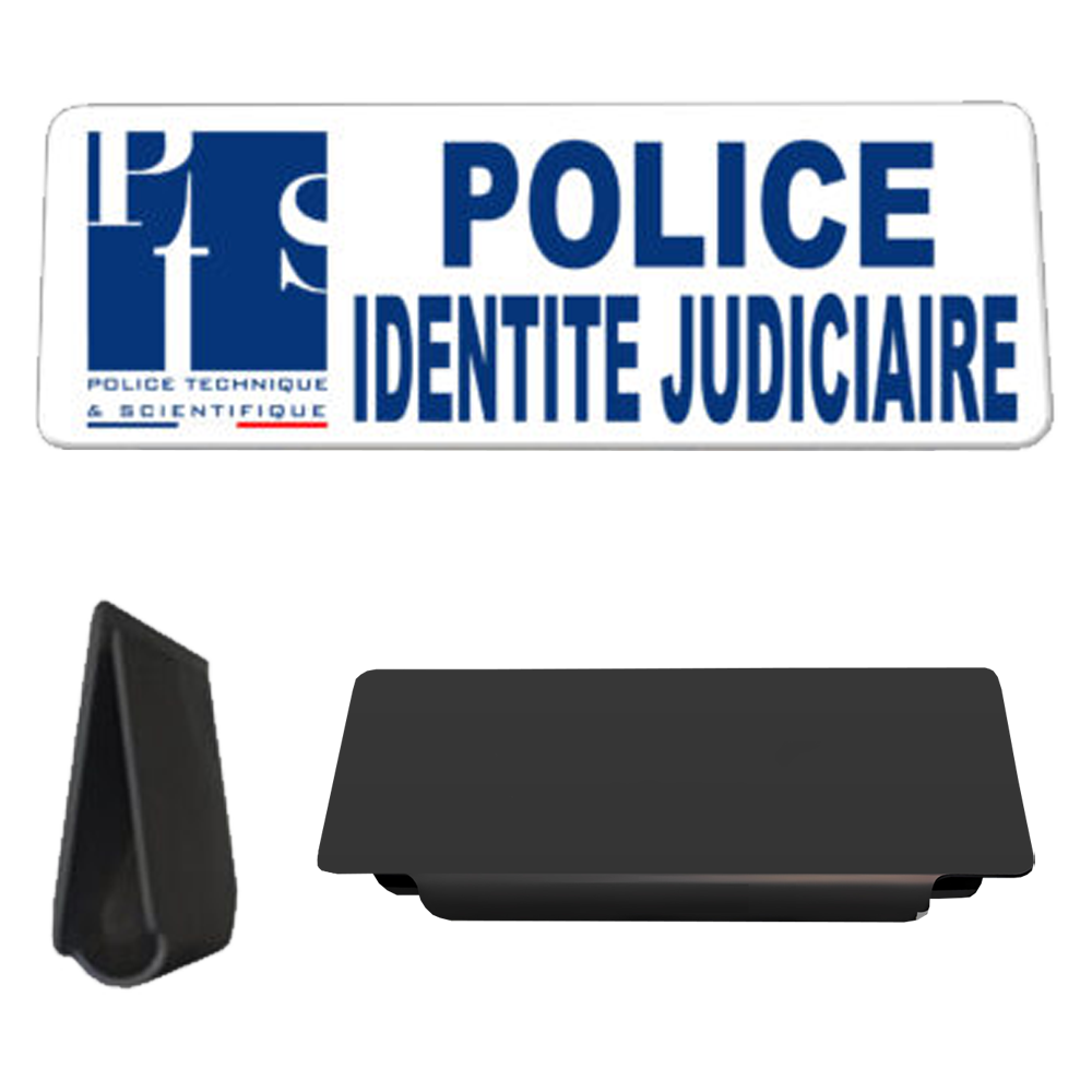 Clip rétro-réfléchissant Police identité judiciaire